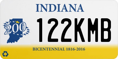 IN license plate 122KMB