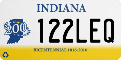 IN license plate 122LEQ