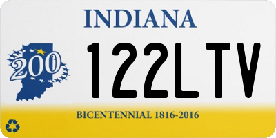 IN license plate 122LTV