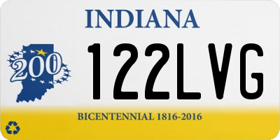 IN license plate 122LVG