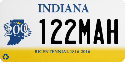 IN license plate 122MAH