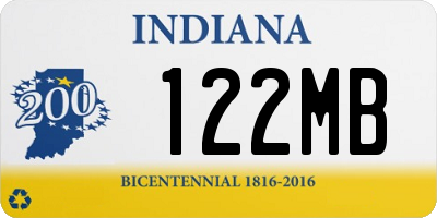 IN license plate 122MB