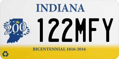 IN license plate 122MFY
