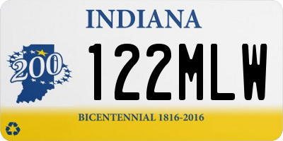 IN license plate 122MLW