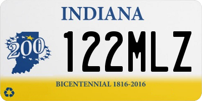 IN license plate 122MLZ