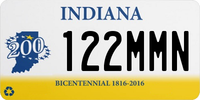 IN license plate 122MMN