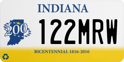 IN license plate 122MRW