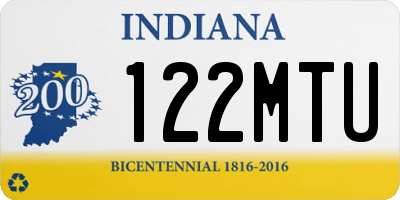 IN license plate 122MTU