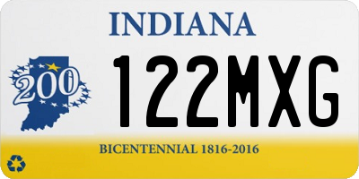 IN license plate 122MXG