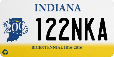 IN license plate 122NKA