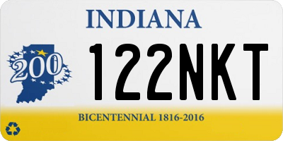 IN license plate 122NKT
