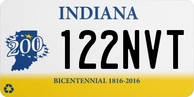 IN license plate 122NVT