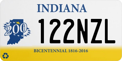 IN license plate 122NZL