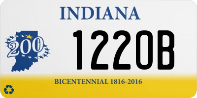 IN license plate 122OB