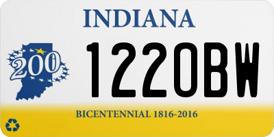IN license plate 122OBW