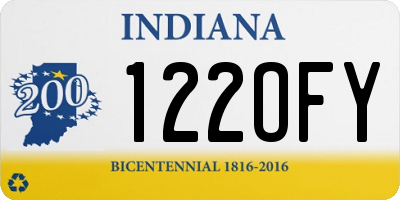 IN license plate 122OFY