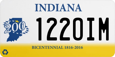 IN license plate 122OIM
