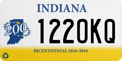 IN license plate 122OKQ