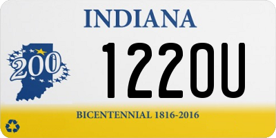 IN license plate 122OU