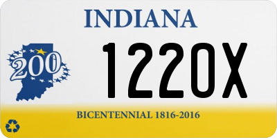 IN license plate 122OX