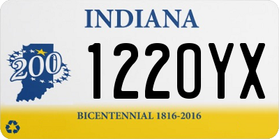 IN license plate 122OYX