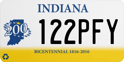 IN license plate 122PFY