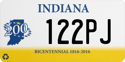 IN license plate 122PJ