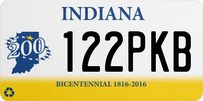 IN license plate 122PKB