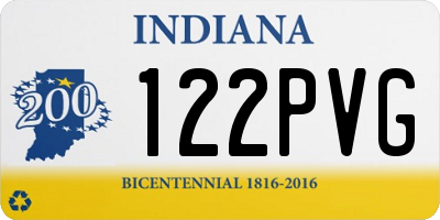 IN license plate 122PVG