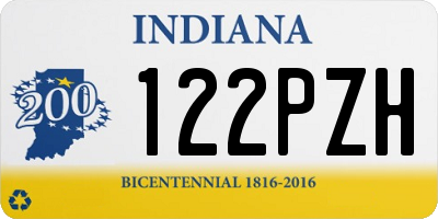 IN license plate 122PZH