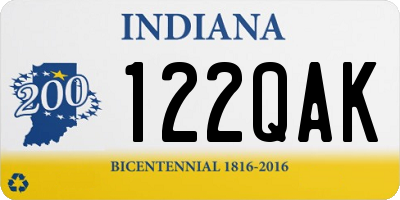IN license plate 122QAK