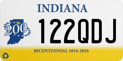 IN license plate 122QDJ