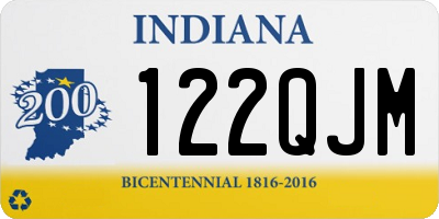 IN license plate 122QJM