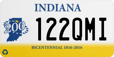 IN license plate 122QMI