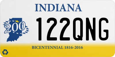 IN license plate 122QNG