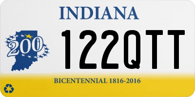 IN license plate 122QTT