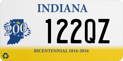 IN license plate 122QZ