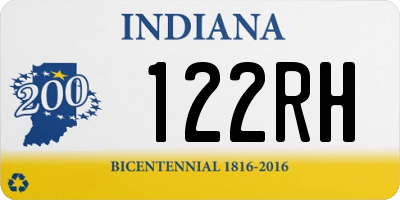 IN license plate 122RH
