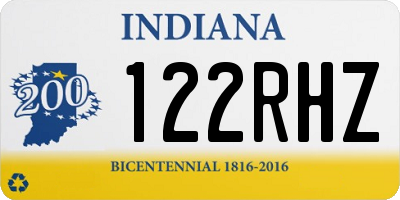 IN license plate 122RHZ