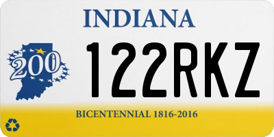 IN license plate 122RKZ