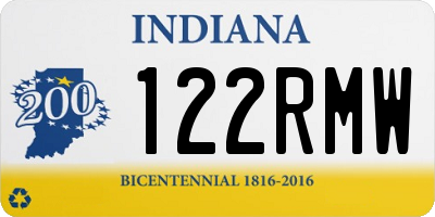 IN license plate 122RMW