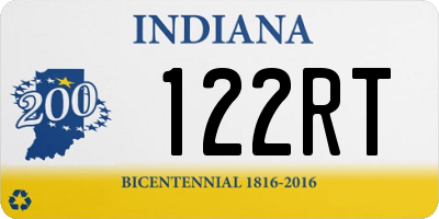 IN license plate 122RT