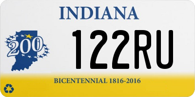 IN license plate 122RU