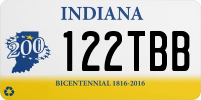 IN license plate 122TBB