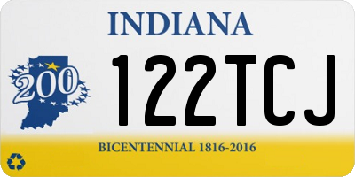 IN license plate 122TCJ