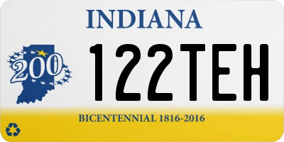 IN license plate 122TEH