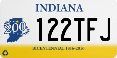 IN license plate 122TFJ
