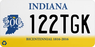 IN license plate 122TGK
