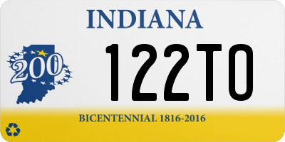 IN license plate 122TO