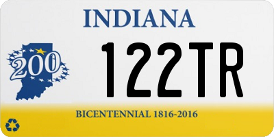 IN license plate 122TR